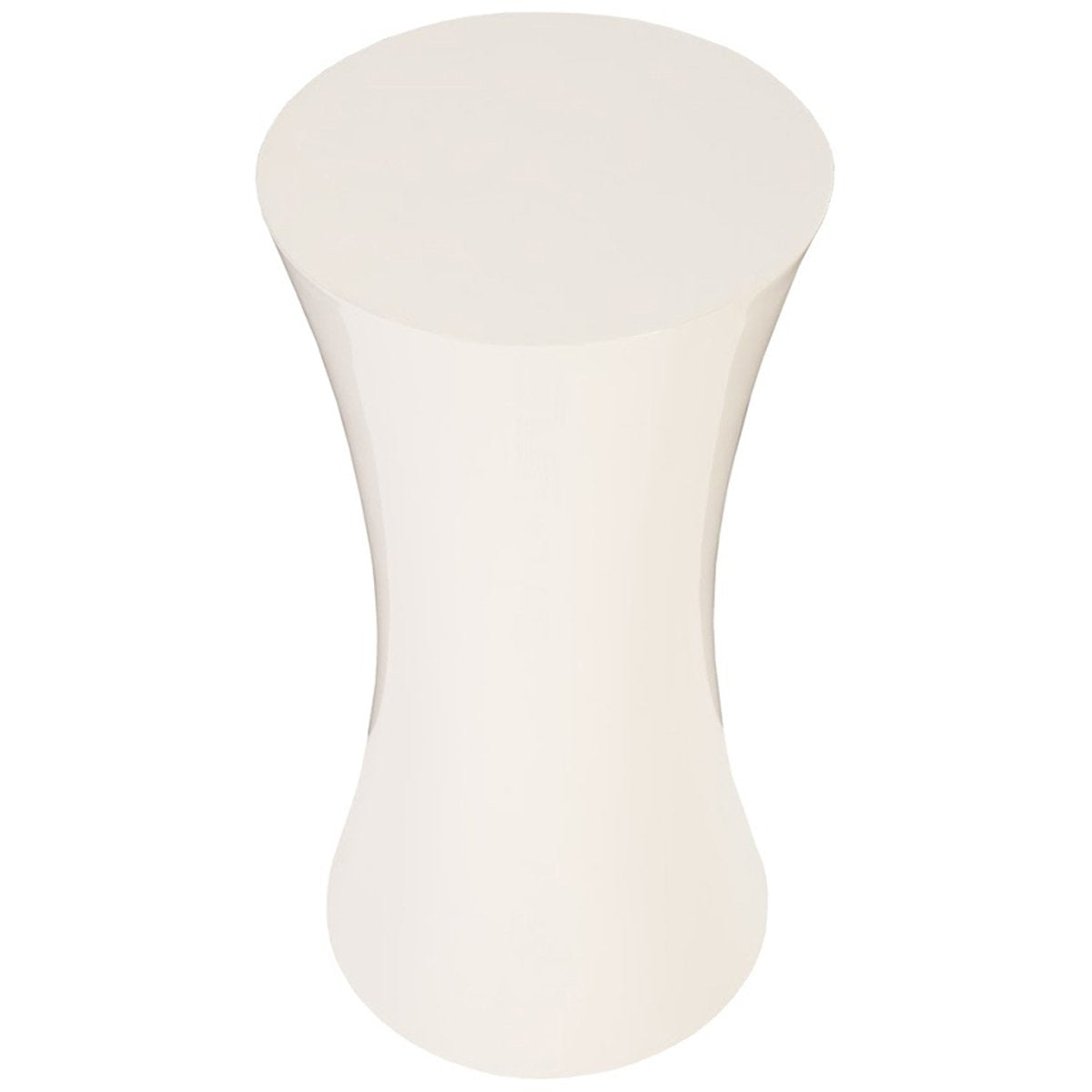 Phillips Collection Ave Pedestal, Gel Coat White