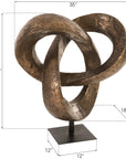 Phillips Collection Trifoil Sculpture, Bronze