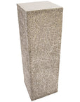 Phillips Collection String Theory Pedestal, Silver Leaf