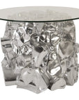 Phillips Collection Cairn Side Table, Silver Leaf
