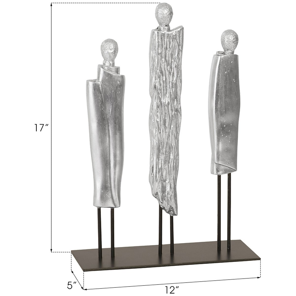 Phillips Collection Robed Monk Trio Sculpture
