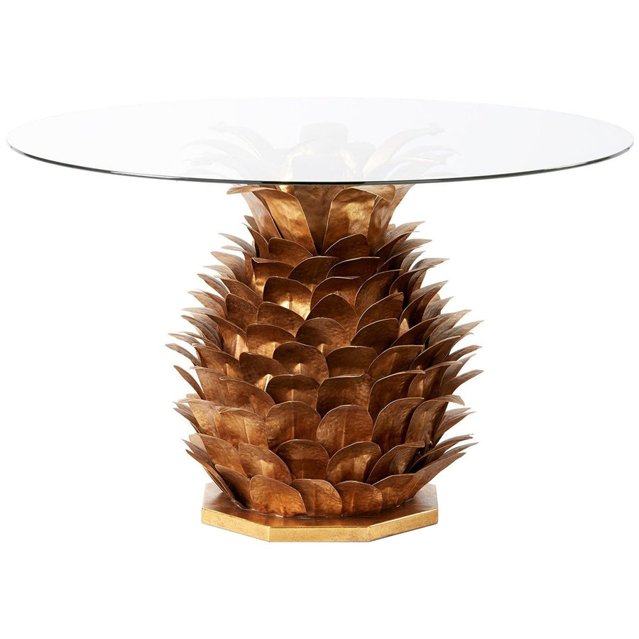 Villa & House Pineapple Cocktail Table, Clear Top
