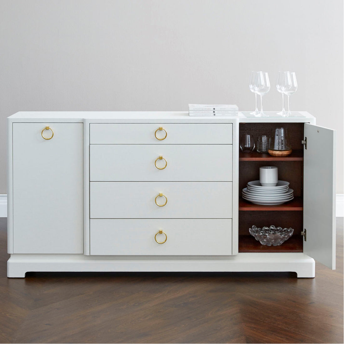 Villa & House Pavel 4-Drawer and 2-Door Cabinet