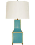 Worlds Away Hand Painted Pagoda Table Lamp with Gold Trim