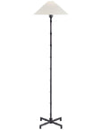 Visual Comfort Grenol Floor Lamp with Linen Shade