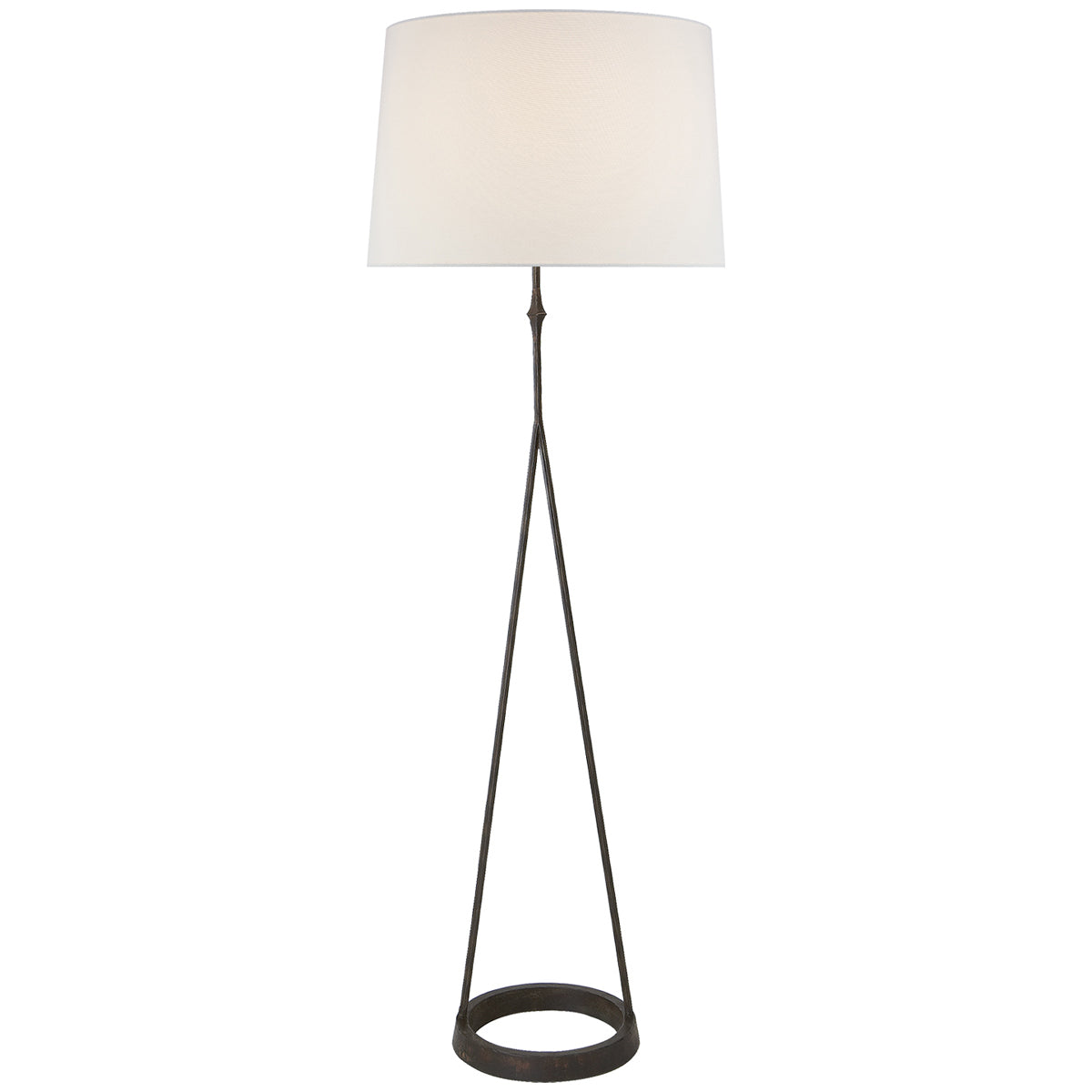 Visual Comfort Dauphine Floor Lamp with Linen Shade