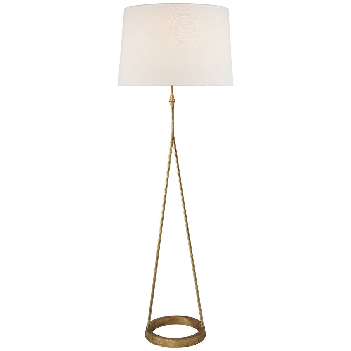 Visual Comfort Dauphine Floor Lamp with Linen Shade