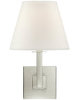 Visual Comfort Architectural Wall Sconce with Linen Shade