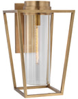 Visual Comfort Presidio Medium Bracketed Sconce with Clear Glass