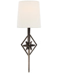 Visual Comfort Etoile Sconce with Linen Shade