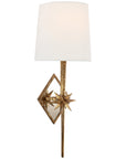 Visual Comfort Etoile Sconce with Linen Shade