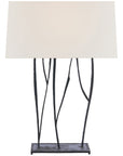 Visual Comfort Aspen Console Lamp with Linen Shade