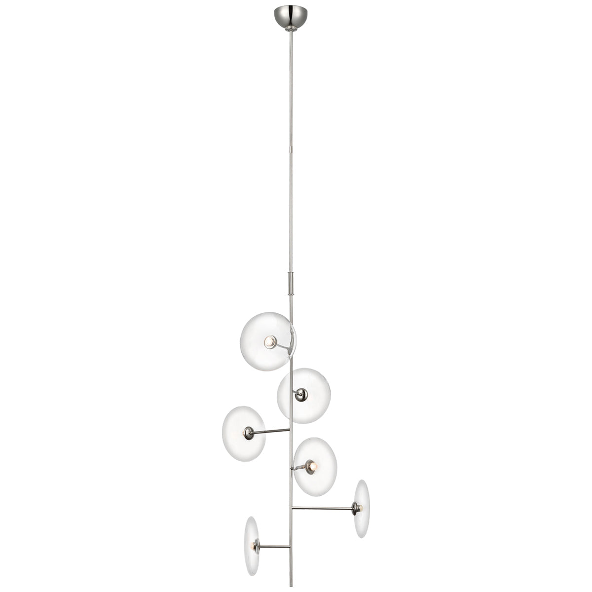 Visual Comfort Calvino Small Entry Chandelier with Clear Glass