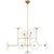 Visual Comfort Calvino X-Large Arched Chandelier with Clear Glass
