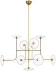Visual Comfort Calvino X-Large Arched Chandelier with Clear Glass
