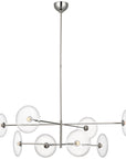 Visual Comfort Calvino X-Large Radial Chandelier with Clear Glass