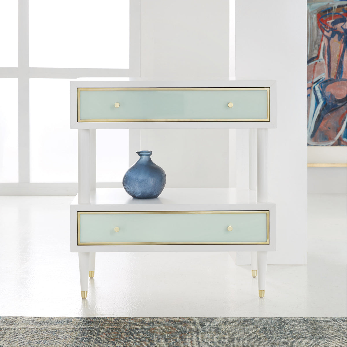 Somerset Bay Home Seaglass Two-Tier Nightstand
