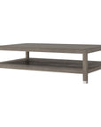 Sonder Living Raffles Grand Coffee Table - Grey and Pewter