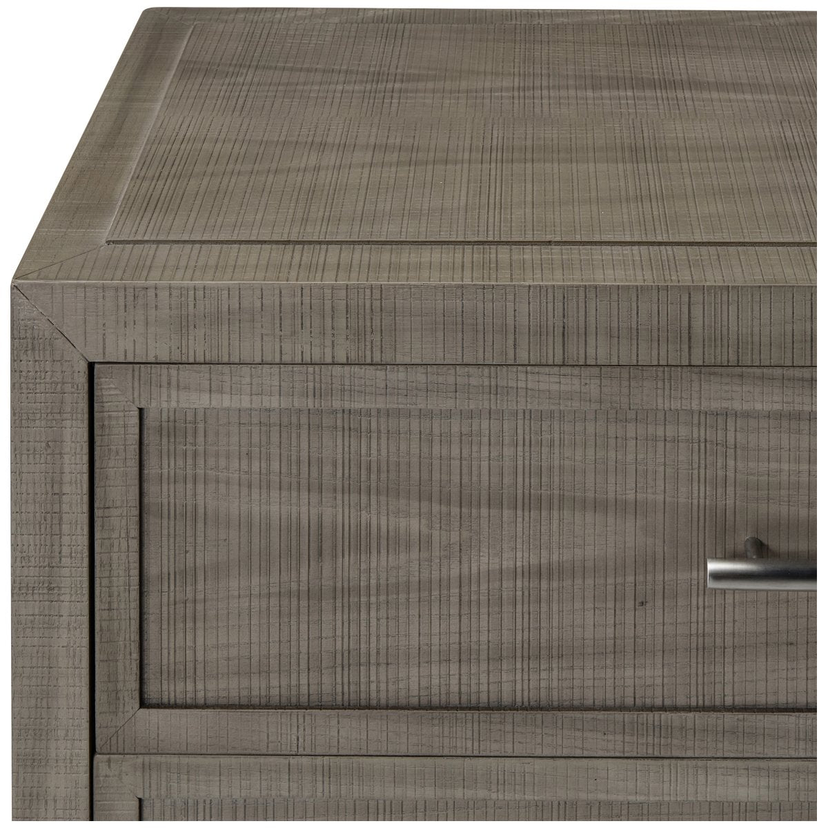 Sonder Living Raffles 6-Drawer Dresser - Grey and Pewter