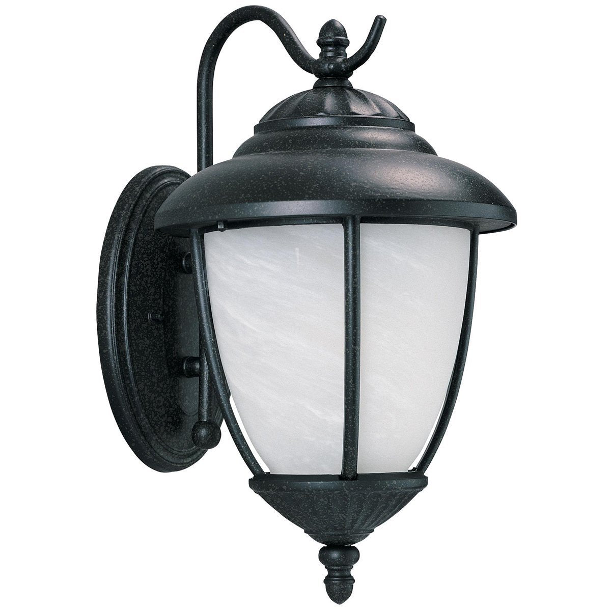Sea Gull Lighting Yorktown Forged Iron One Light Outdoor Wall Lantern