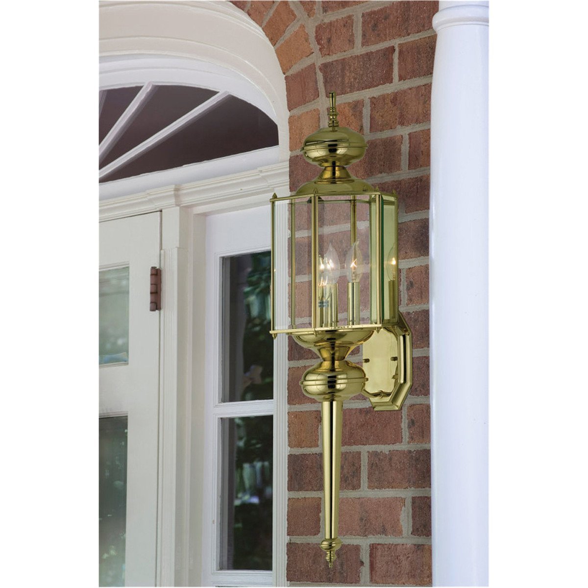 Sea Gull Lighting Brass Classico One Light Outdoor Wall Lantern
