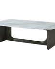 Theodore Alexander Repose Wooden Coffee Table Marble Top