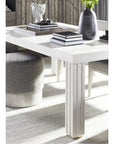 Vanguard Furniture Fluted Dining Table with Fluted Leg