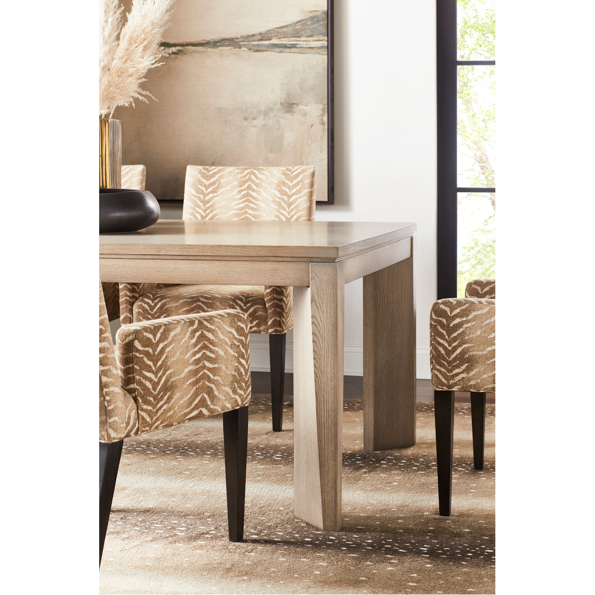 Vanguard Furniture Wedge Dining Table with Wedge