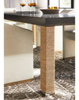 Vanguard Furniture Woven Dining Table with Lampakanay Leg