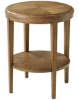 Theodore Alexander Nova Two-Tiered Round Side Table