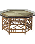 Tommy Bahama Island Estate Key Largo Cocktail Table with Glass Top
