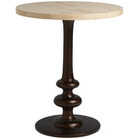 Tommy Bahama Los Altos Marshall Stone Top Round End Table