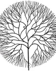 Phillips Collection Circle Wire Tree Wall Art