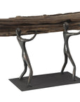 Phillips Collection Atlas Balancing Log Sculpture with Base