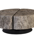 Phillips Collection Clover Gray Stone Coffee Table