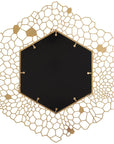 Phillips Collection Honeycomb Hexagon Brass Mirror