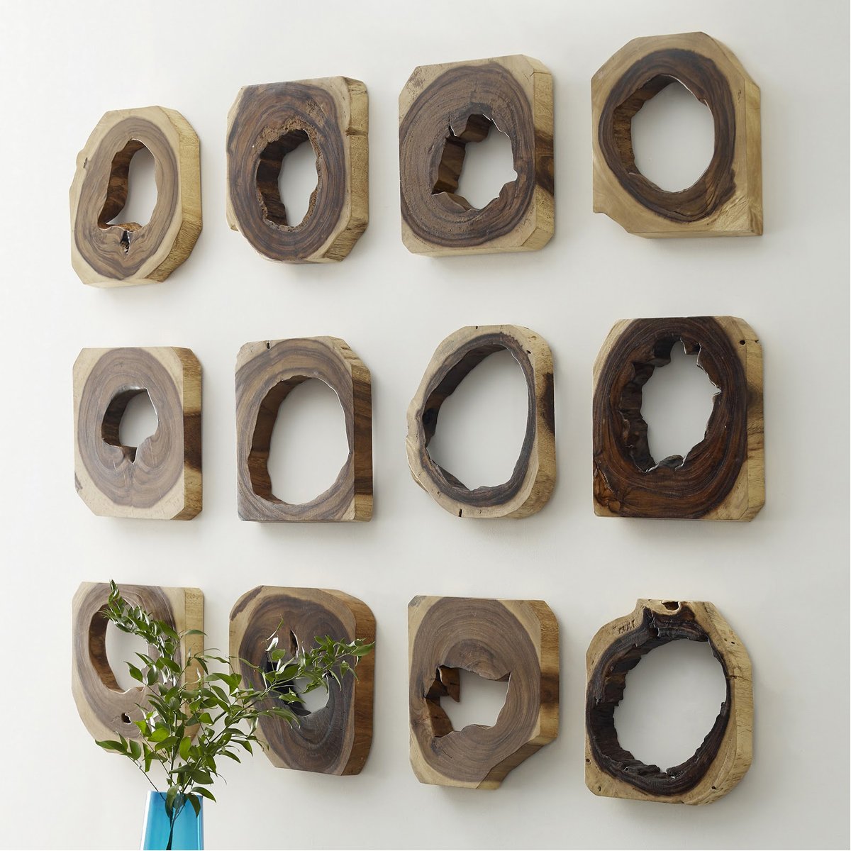 Phillips Collection Wood Slice Wall Tile, Assorted Styles