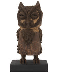Phillips Collection Boy Owl Carved Animal Sculpture
