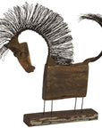 Phillips Collection Long-Body Wire Horse Sculpture