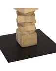 Phillips Collection Stacked Wood Floor Sculptures, 3-Piece Set