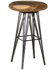 Phillips Collection String Bar Stool on Black Metal Legs, Natural