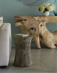 Phillips Collection Drum Stool, Gray Stone
