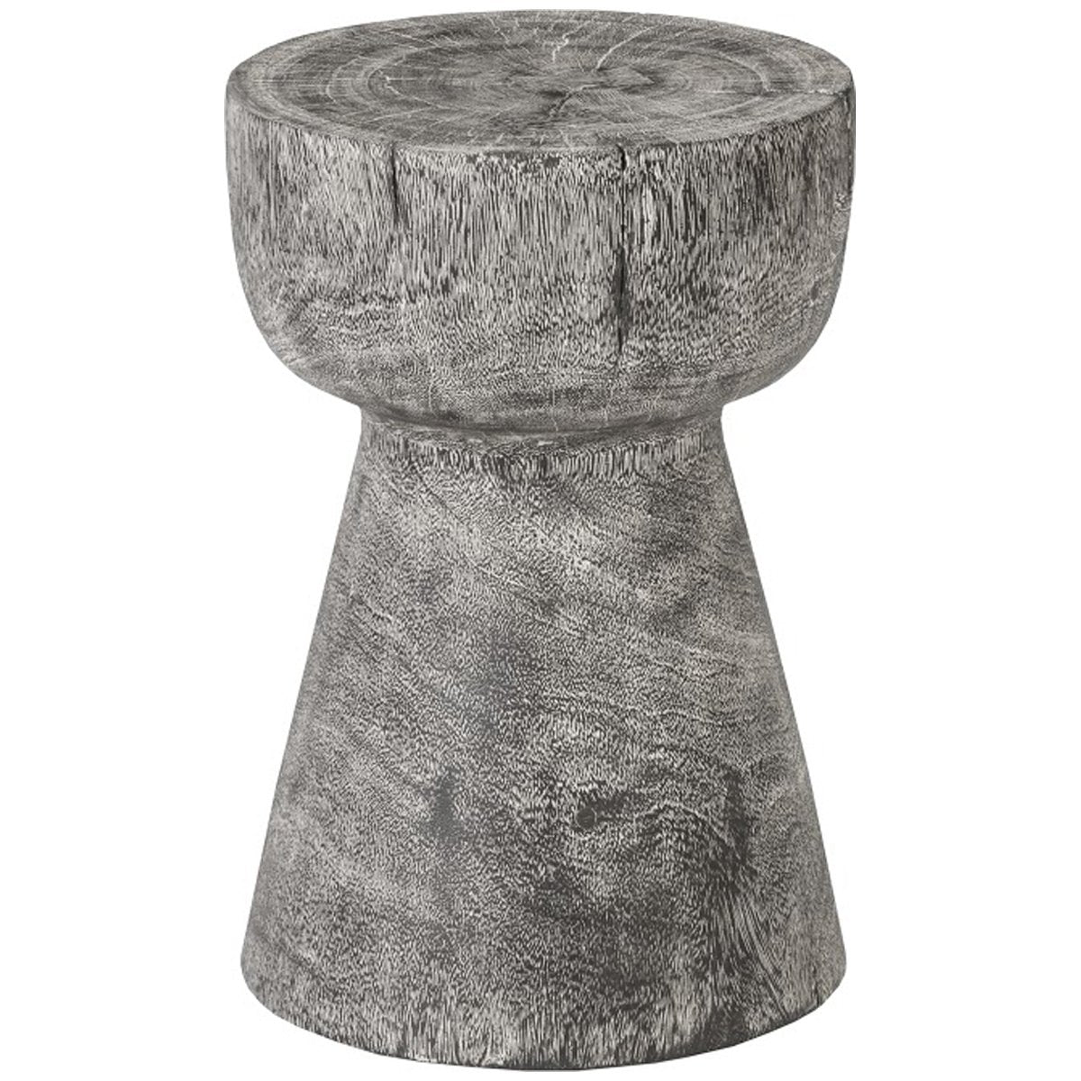 Phillips Collection Curved Wood Stool, Thin