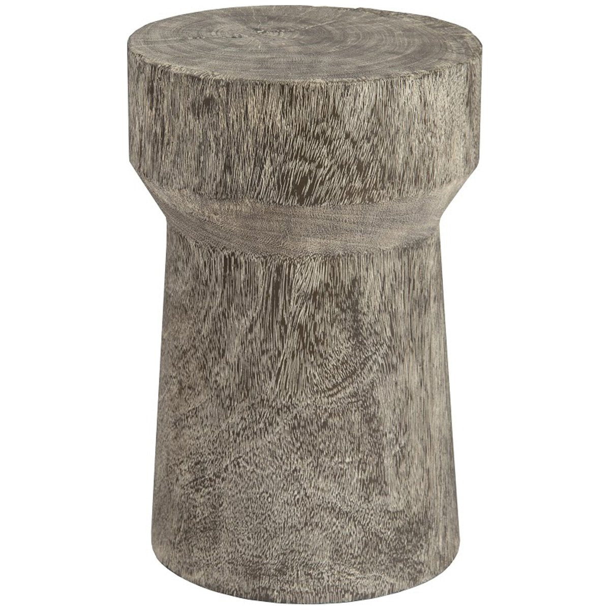 Phillips Collection Curved Wood Stool, Thick