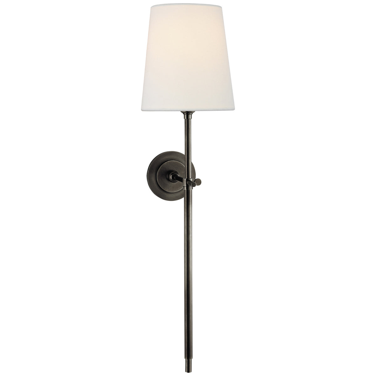 Visual Comfort Bryant Large Tail Sconce with Linen Shade