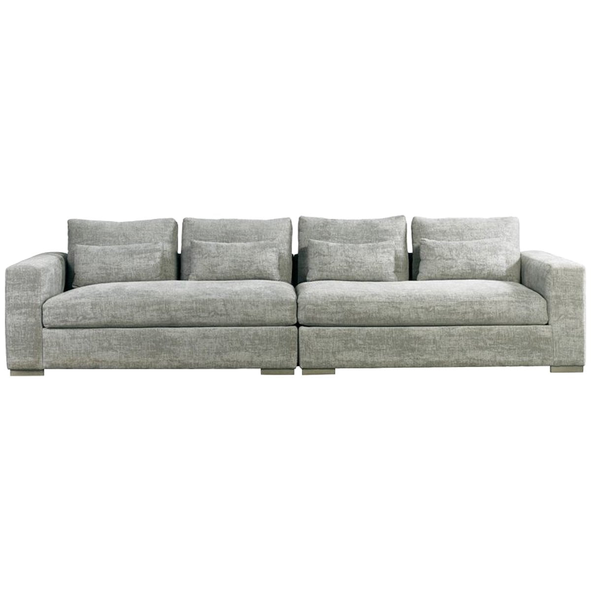 Lillian August Corso Two-Piece Sofa Sectional with Knife Edge Back
