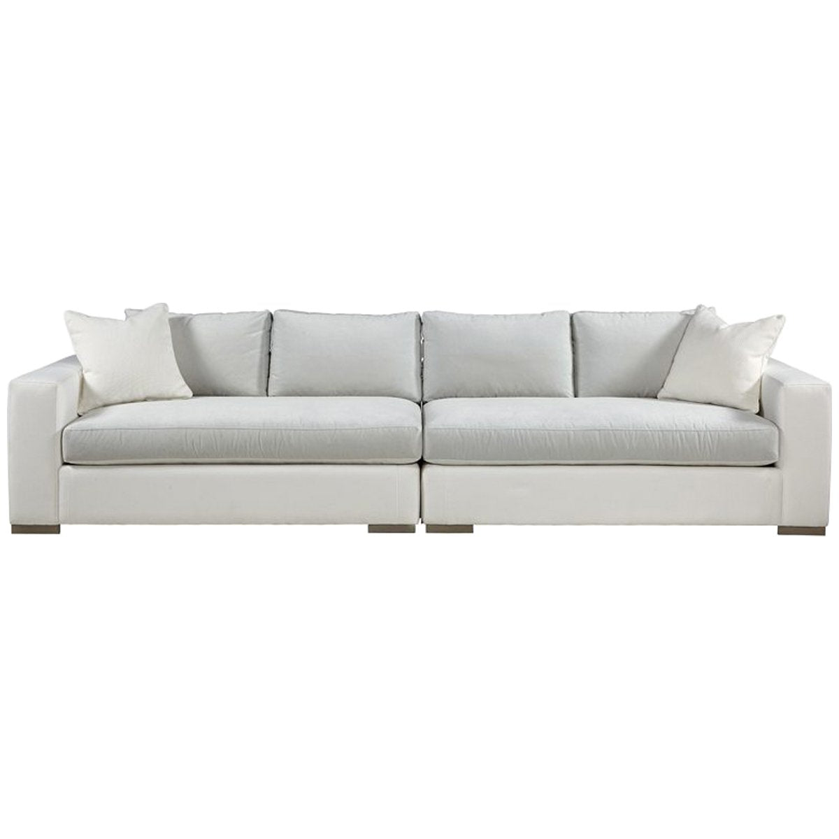 Lillian August Corso Two-Piece Sofa Sectional with Box Back