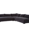Four Hands Atelier Grant 3-Piece Sectional - Henry Charcoal