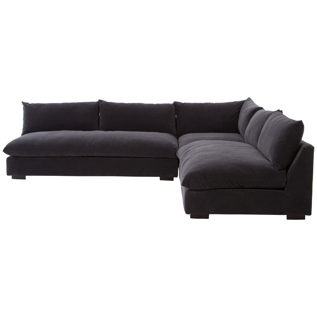 Four Hands Atelier Grant 3-Piece Sectional - Henry Charcoal