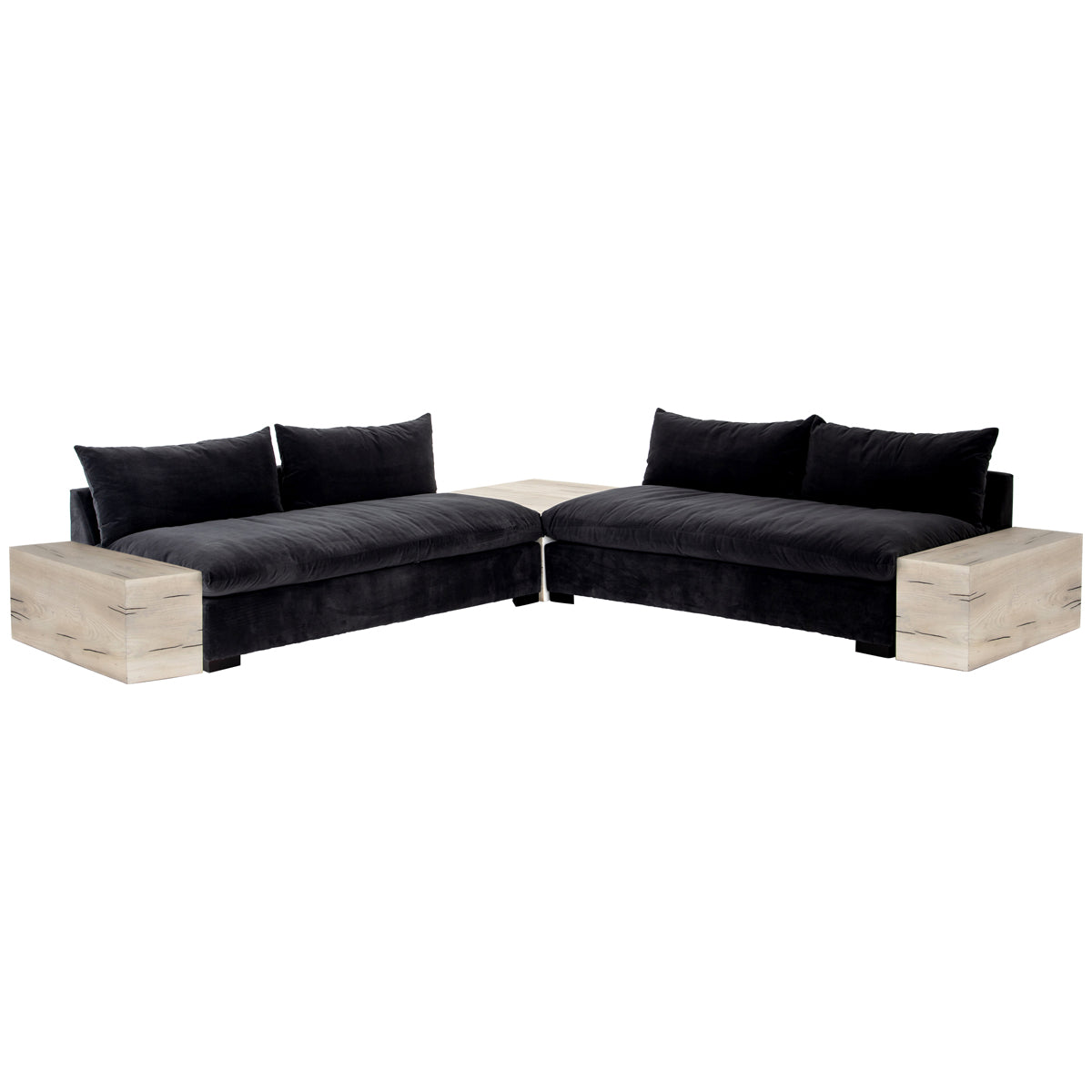 Four Hands Atelier Grant 2-Piece Sectional - Bleached Yukas Resin